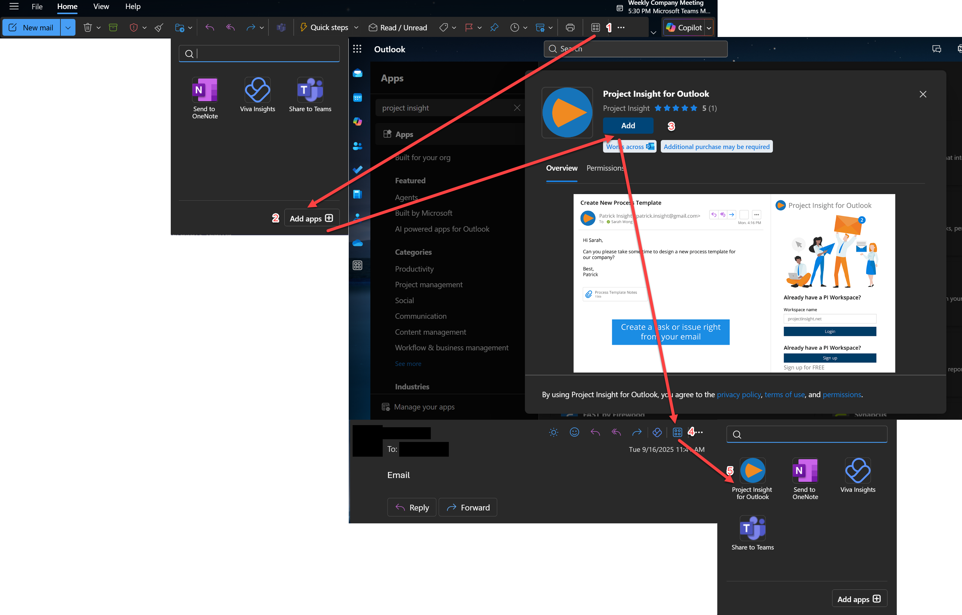 Outlook 365 Add-In - Project Insight Help Center